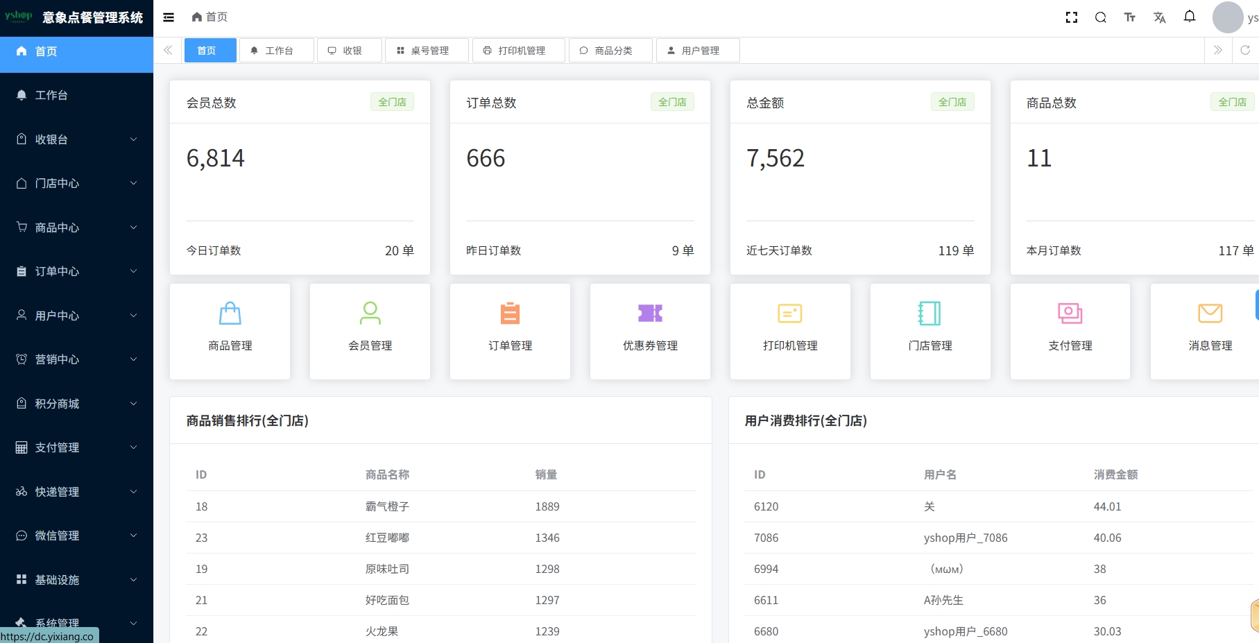 【小程序源码】意象桌面扫码点餐系统_开源 可商用插图3