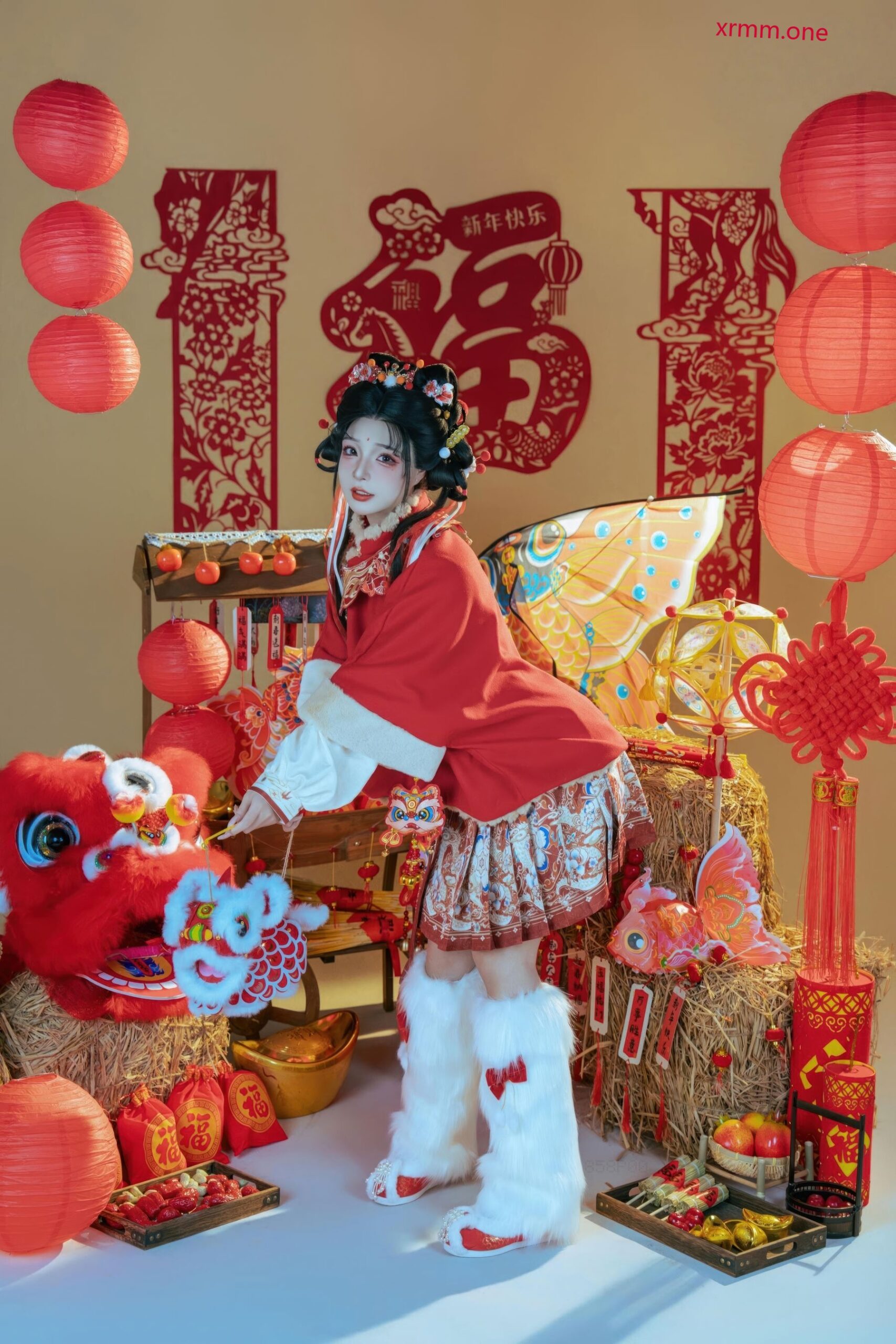 yuuhui玉汇 – 新春特辑 醒狮少女_128P-软件百科