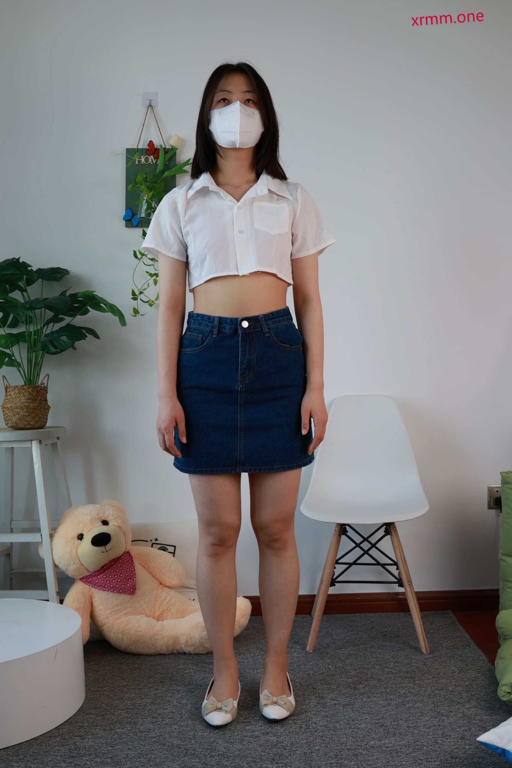 三禾摄影 No.070 牛仔裙 平底鞋_339P-软件百科
