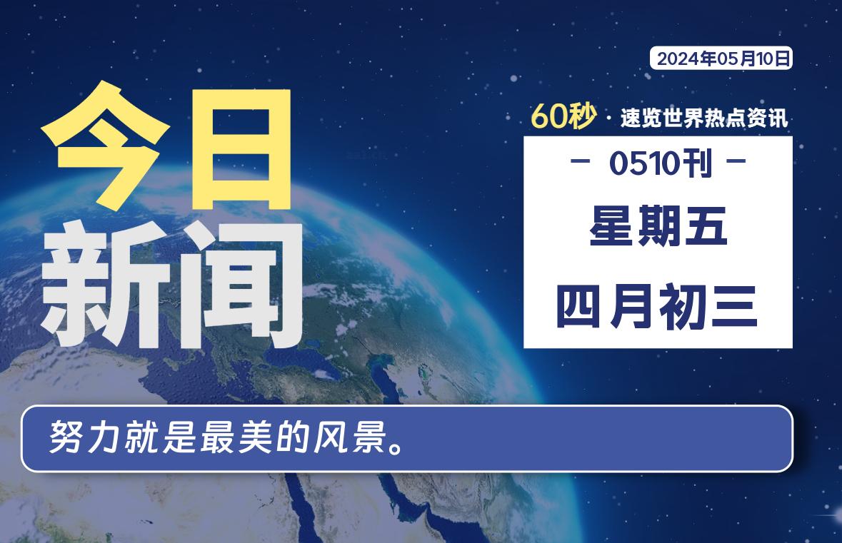 05月10日，星期五, 软件百科带你每天60秒读懂全世界！-软件百科