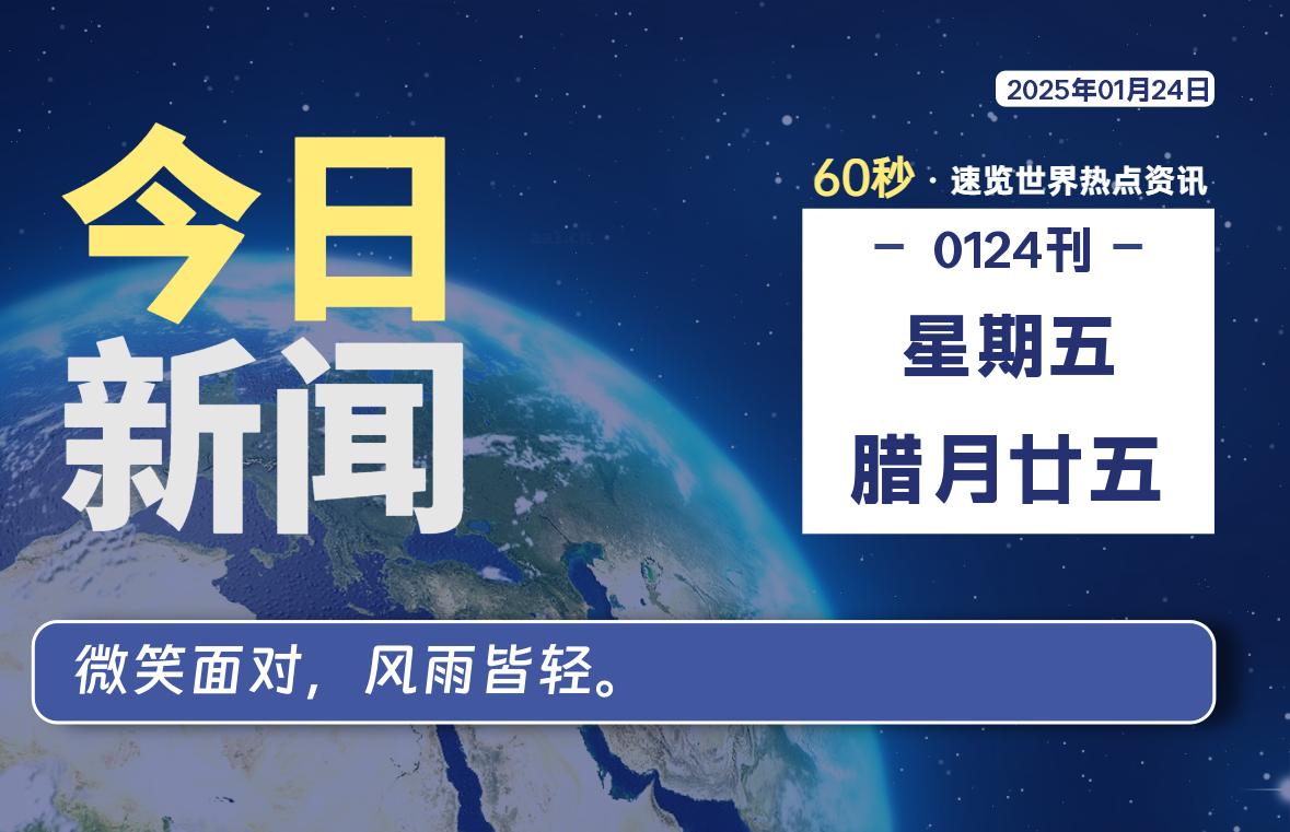 01月24日，星期五, 软件百科带你每天60秒读懂全世界！-软件百科