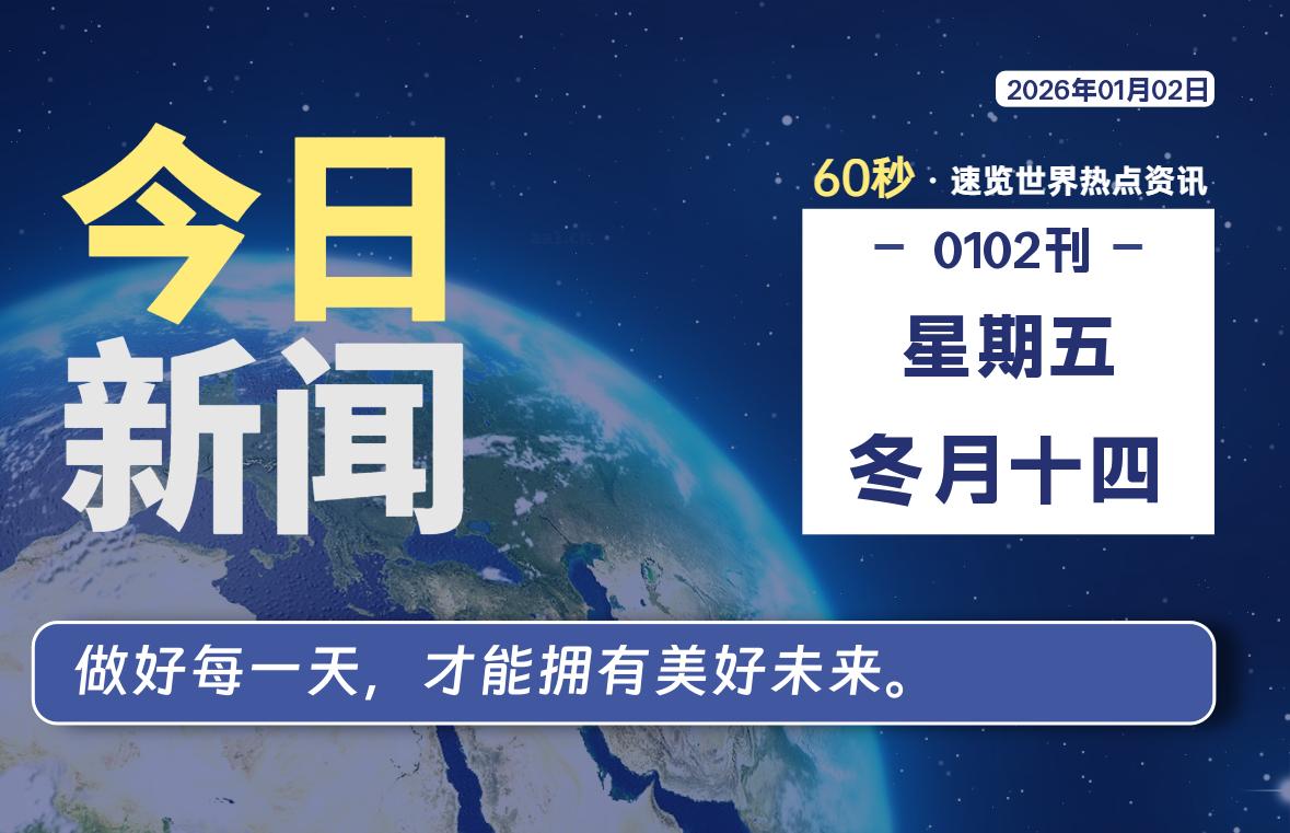 01月02日，星期五, 软件百科带你每天60秒读懂全世界！-软件百科