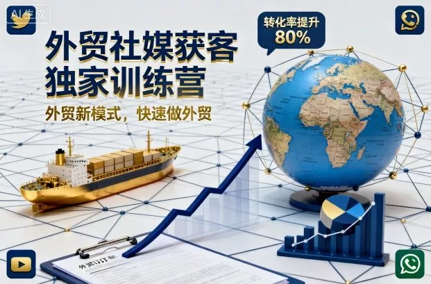 外贸社媒获客独家训练营，外贸新模式，快速做外贸(更新26年6月)-软件百科
