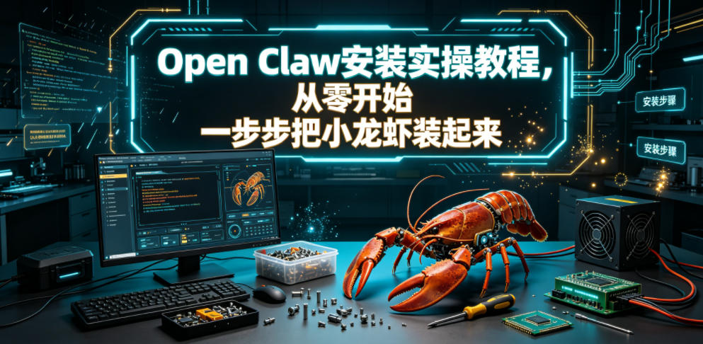 Open Claw安装实操教程，从零开始一步步一步步把小龙虾装起来-软件百科
