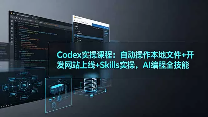 Codex实操课程：自动操作本地文件+开发网站上线+Skills实操，AI编程全技能-软件百科
