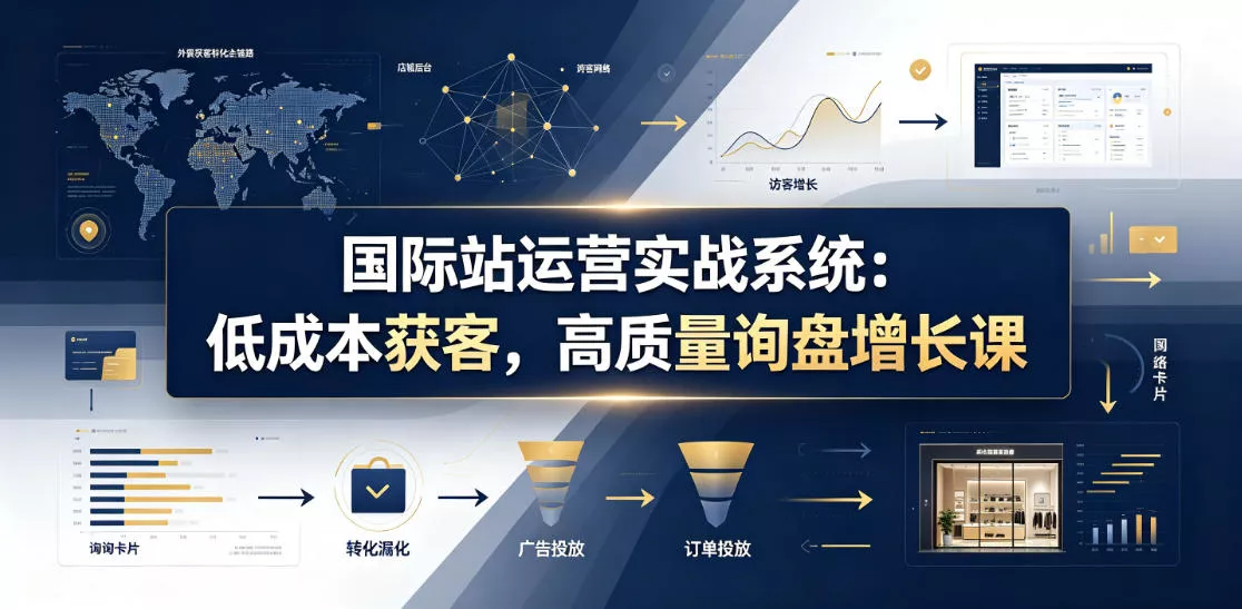 国际站运营实战系统：低成本获客，高质量询盘增长课(更新26年)-软件百科